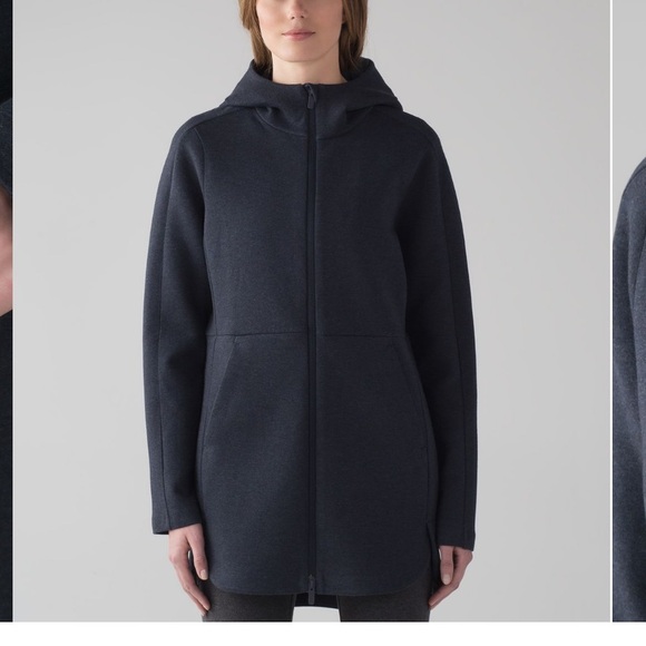 lululemon athletica Jackets & Blazers - RARE Lululemon Going Places Hooded Jacket Heathered Inkwell